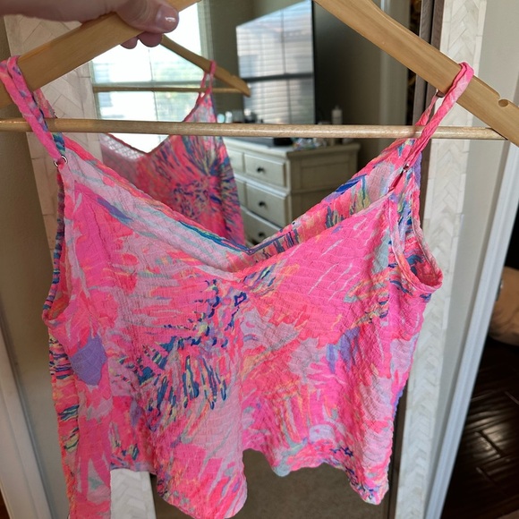Lily Pulitzer Vibrant Pink Floral Women's Top - Picture 3 of 4